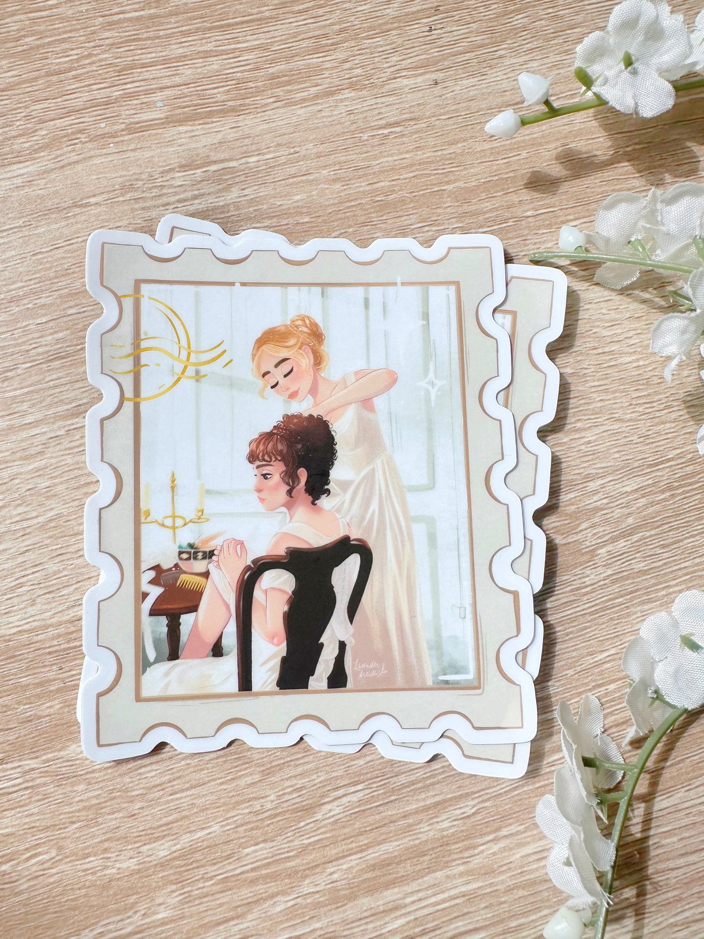 Pride and Prejudice Stamp Sticker