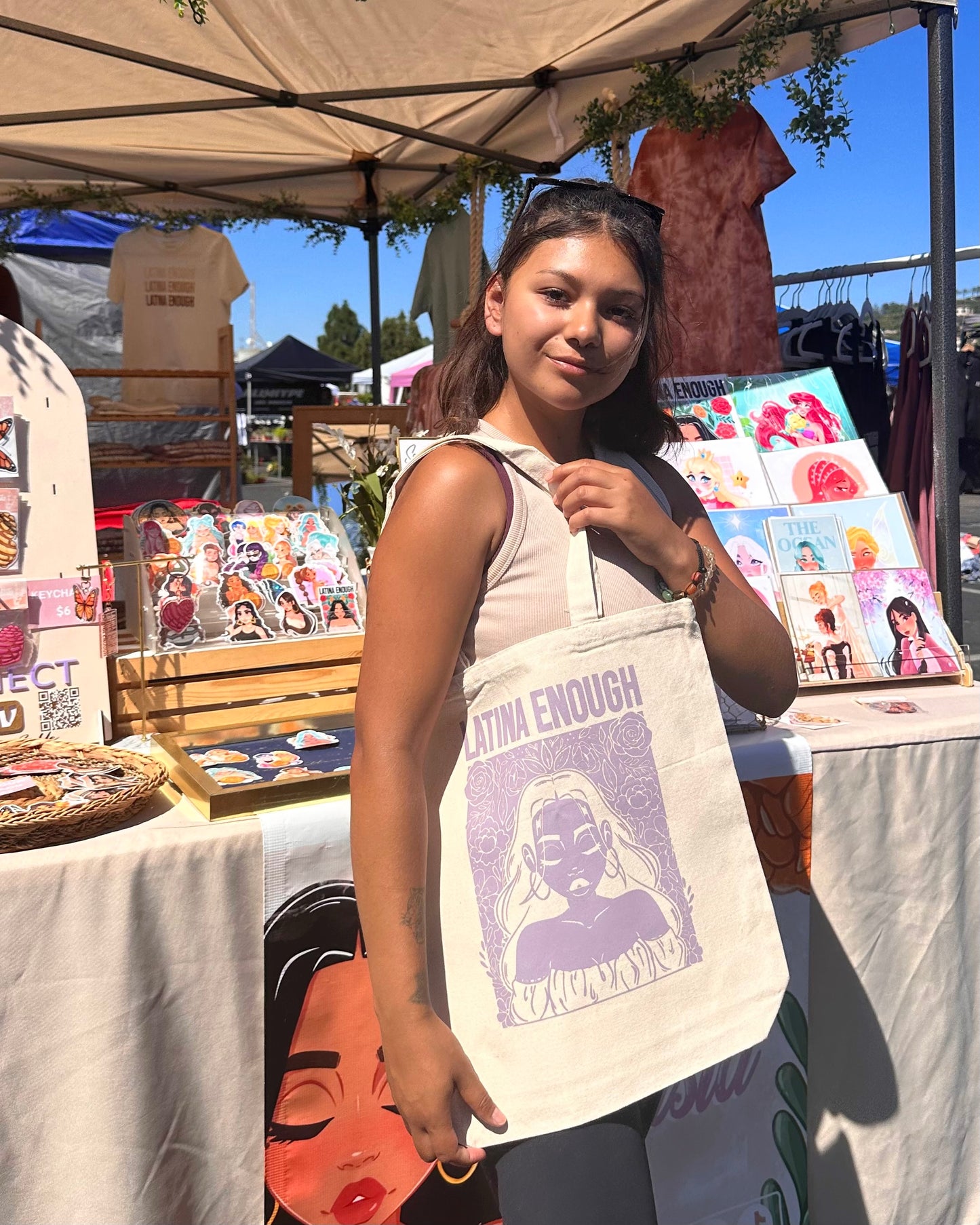 Latina Enough Print Tote