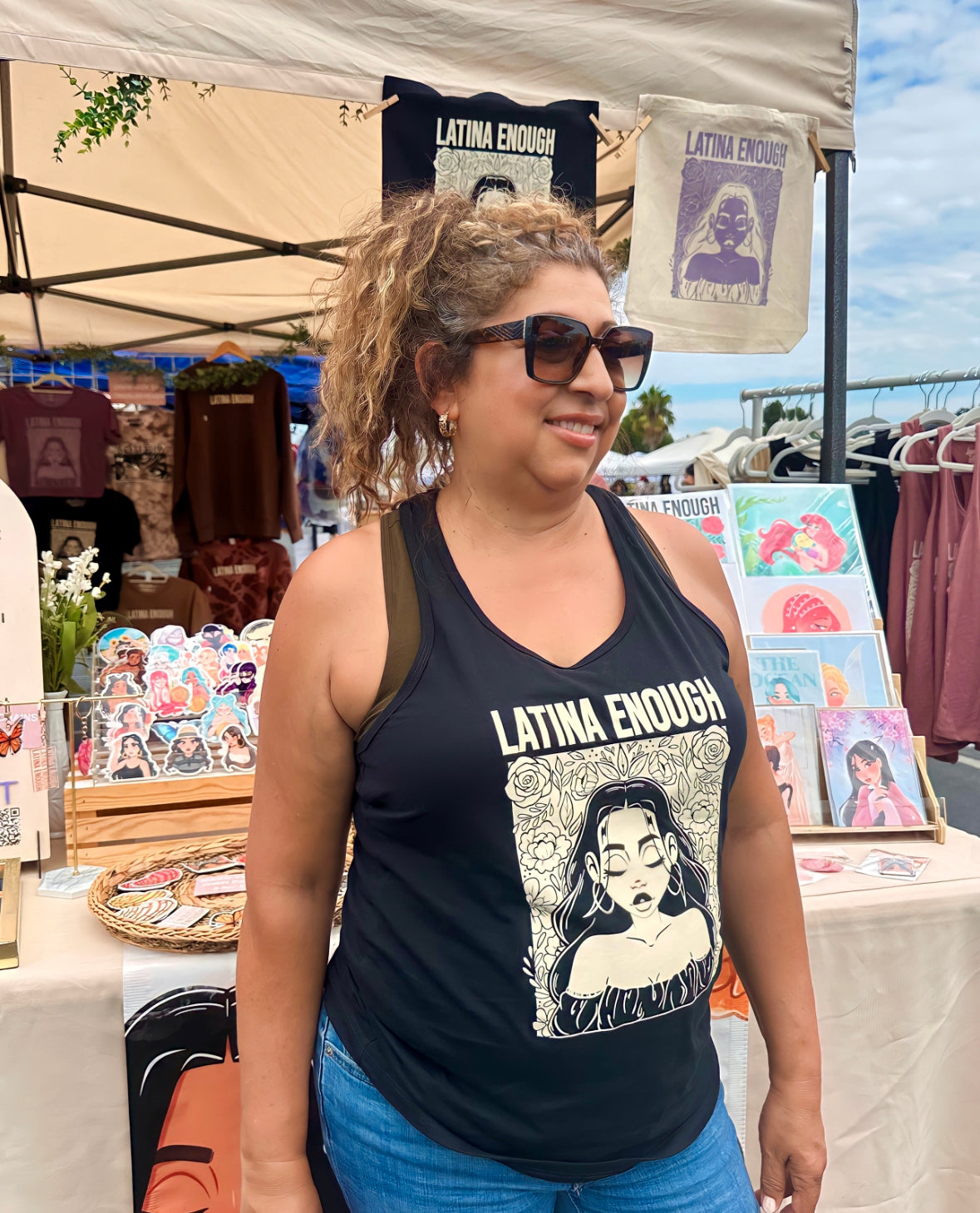 Camiseta sin mangas Latina Enough