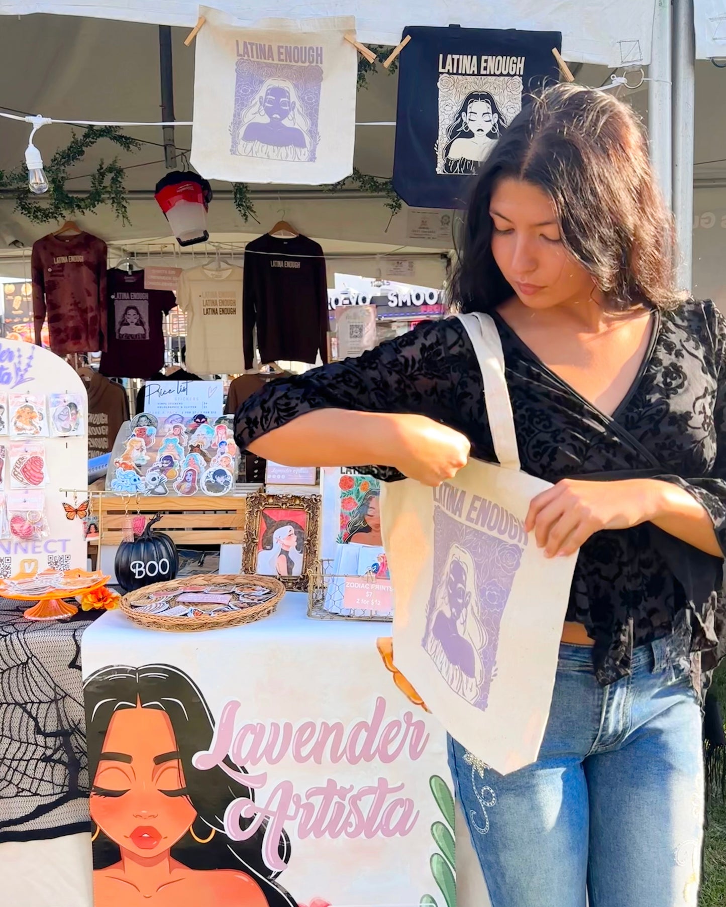 Latina Enough Print Tote