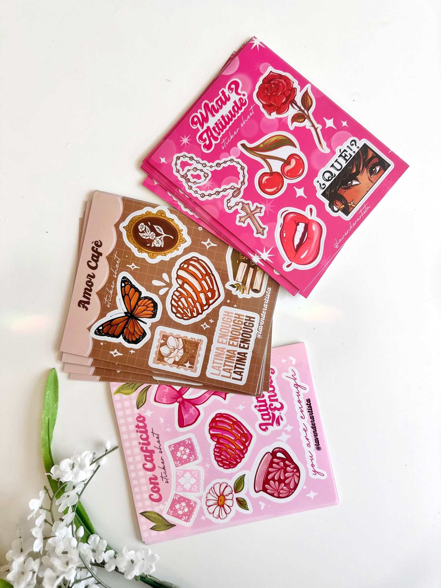 Con Caficito -Sticker Sheet