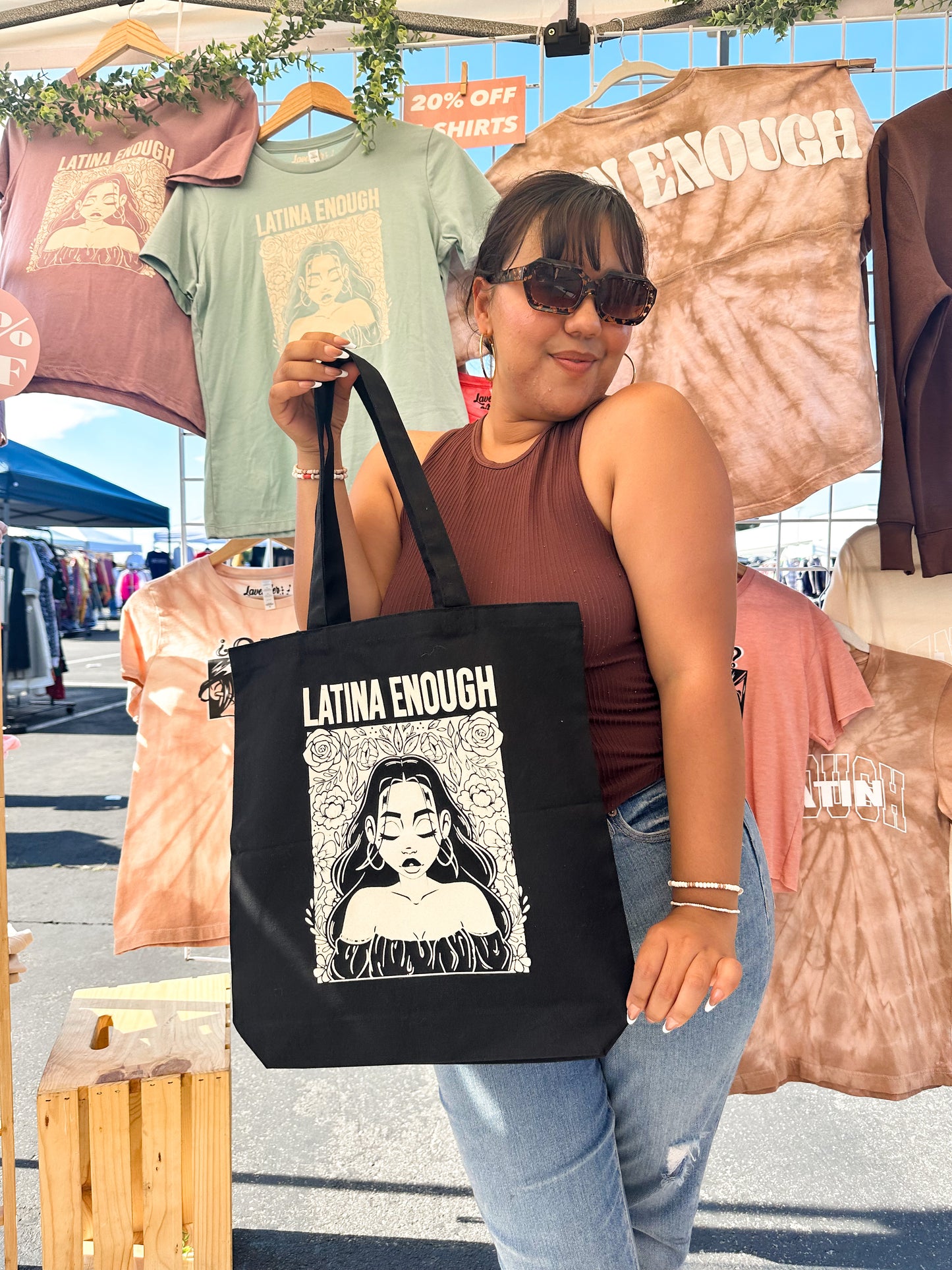 Latina Enough Print Tote