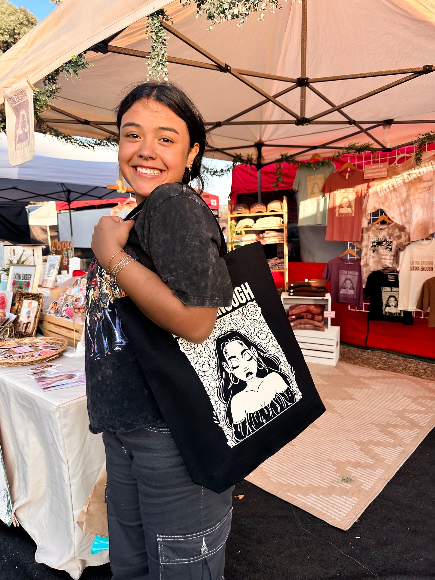 Latina Enough Print Tote