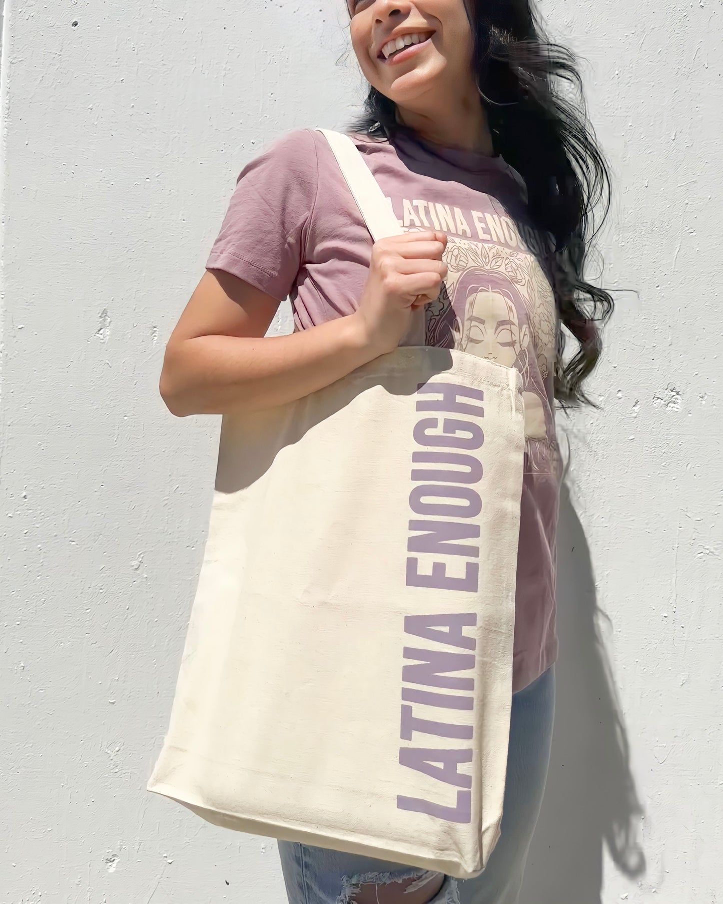 Latina Enough Text Tote