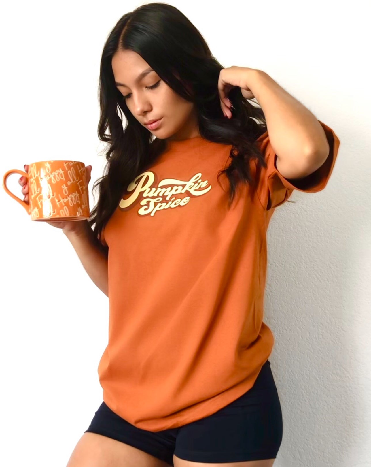 Camiseta con sabor a calabaza y especias