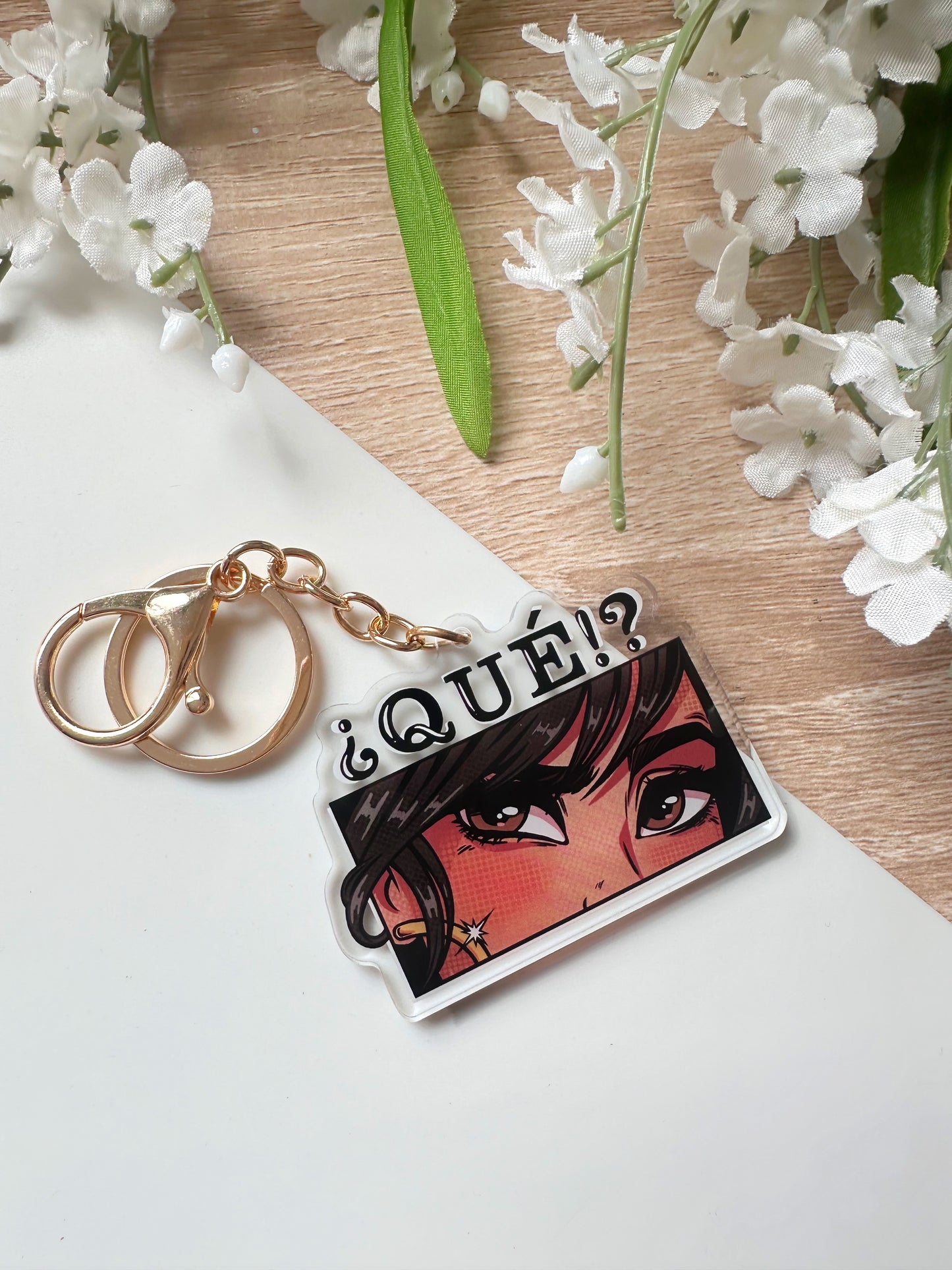 Que Keychain