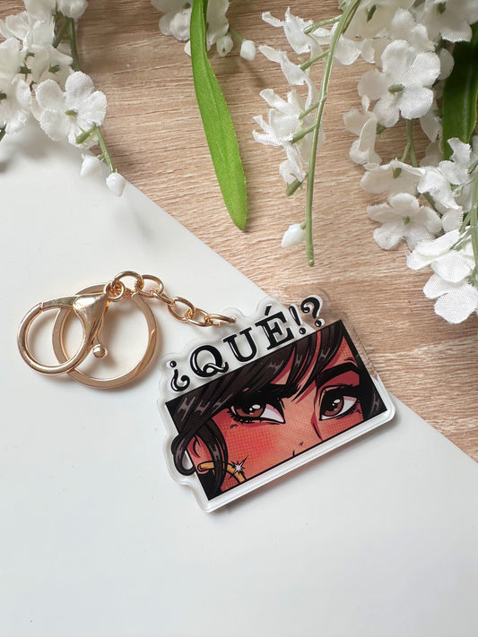 Que Keychain