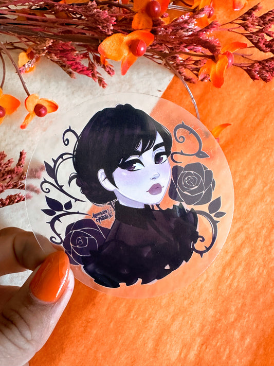 Wednesday- Clear Sticker