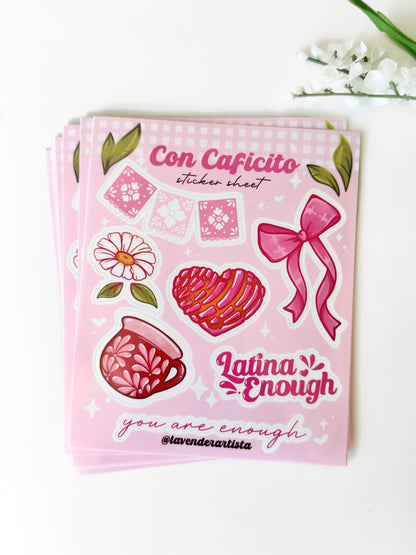 Con Caficito -Sticker Sheet