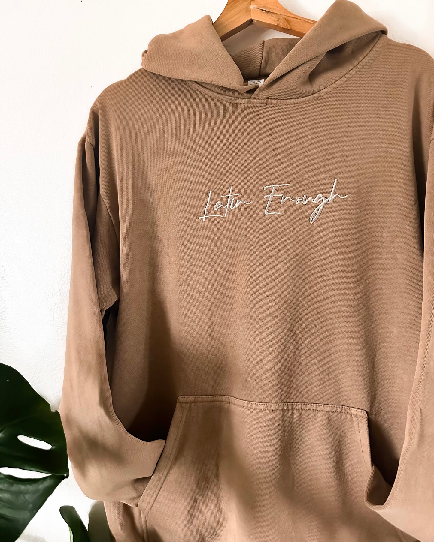 Latin Enough -Embroidered Hoodie